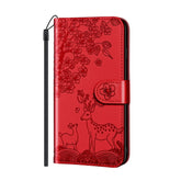 Sika Deer Embossing Pattern Horizontal Flip PU Leather Case with Holder & Card Slot & Wallet & Photo Frame, For iPhone 12 mini, For iPhone 12 Pro Max, For iPhone 13, For iPhone 13 mini